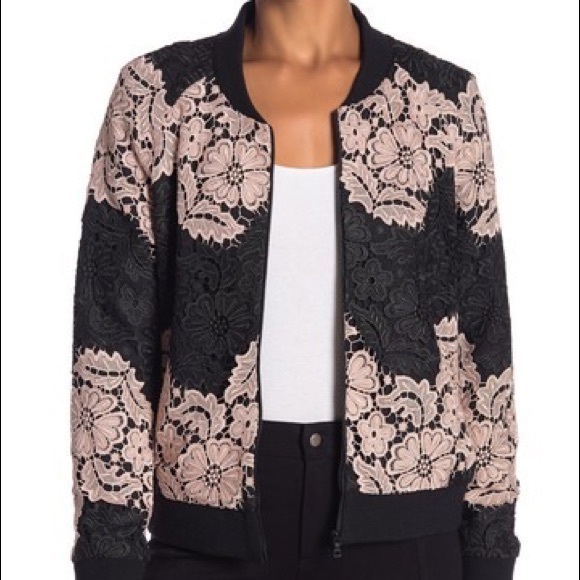 Lace Bomber Jacket - Picture 1 of 3